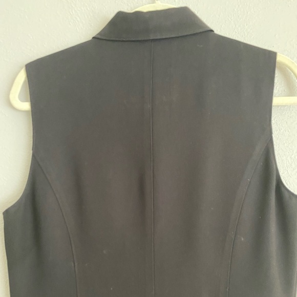 Womens Straight Shift Dress Size 12 Black Button Down Collared Casual Corner - Picture 7 of 9